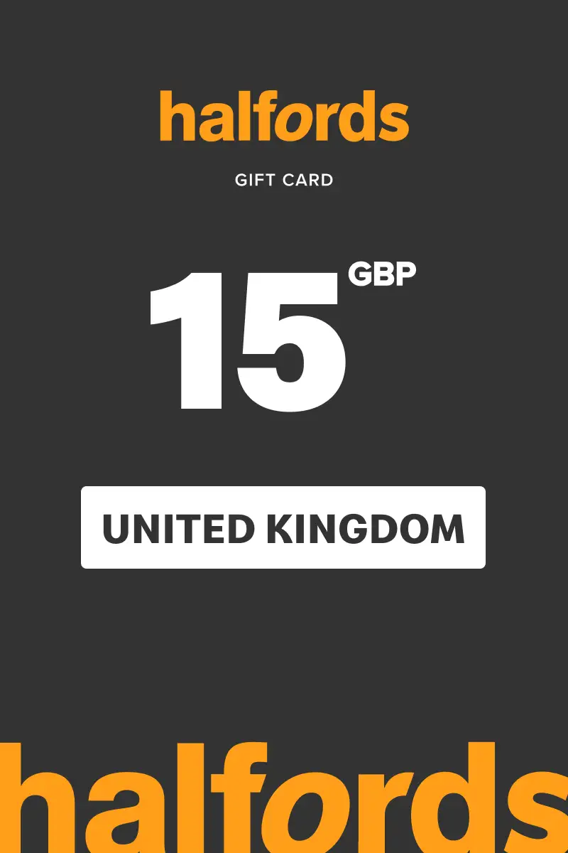 Halfords 15 GBP Gift Card (United Kingdom) - Digital Key