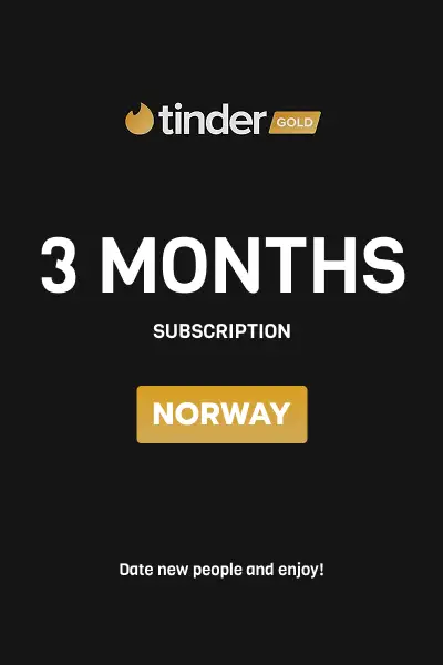 Tinder Gold 3 Months Subscription (Norway) - Digital Key