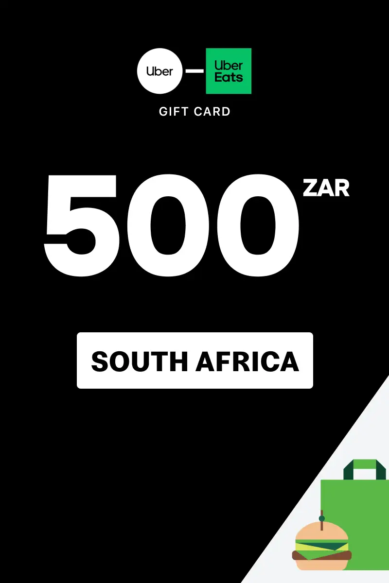 Uber Rides and Uber Eats 500 ZAR Gift Card (South Africa) - Digital Key
