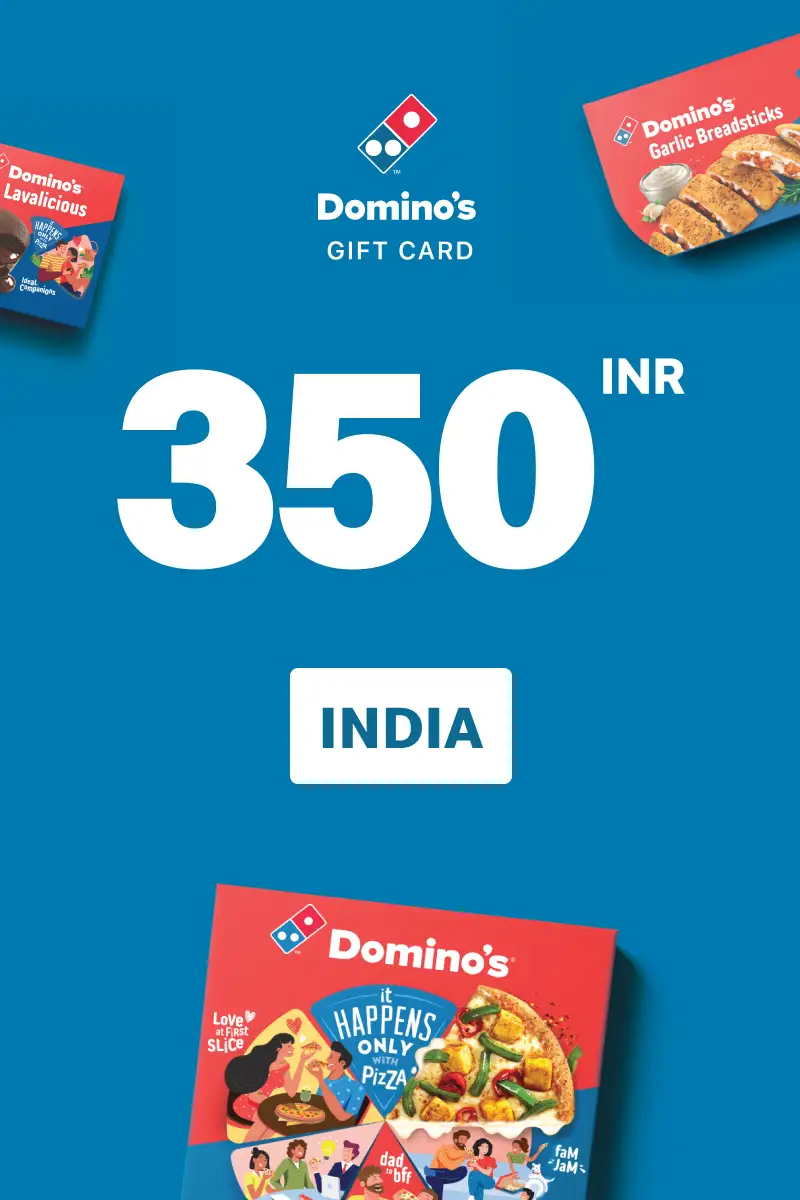 Dominos Pizza 350 INR Gift Card (India) - Digital Key