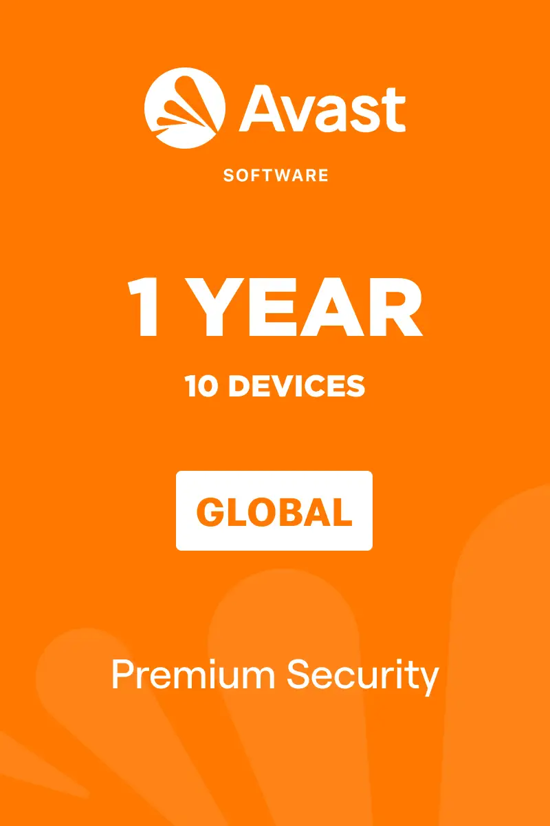 Avast Premium Security (Global) (PC / Mac / Android / iOS) 10 Devices 1 Year - Digital Key