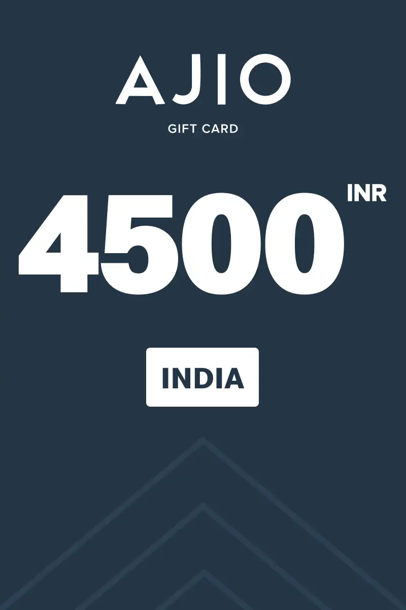 AJIO 4500 INR Gift Card (India) - Digital Key