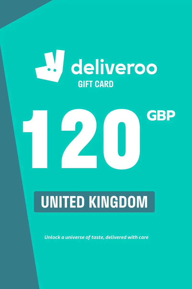Deliveroo 120 GBP Gift Card (United Kingdom) - Digital Key