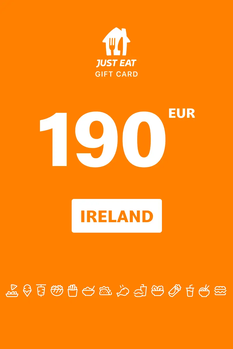 Just Eat 190 EUR Gift Card (Ireland) - Digital Key