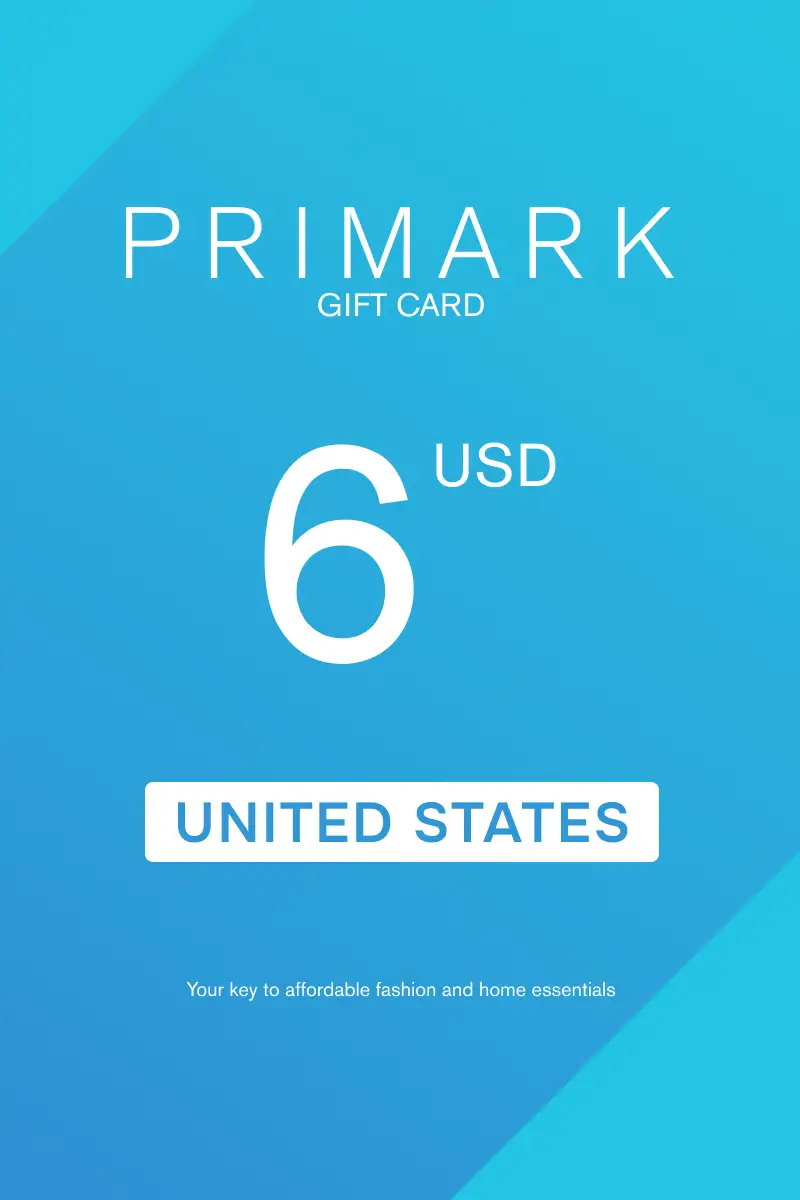 Primark 6 USD Gift Card (United States) - Digital Key
