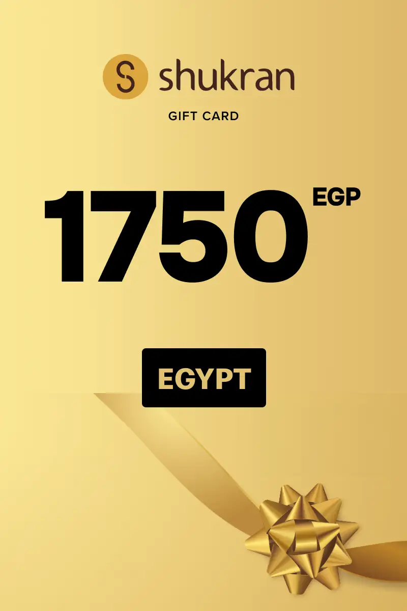 Shukran 1750 EGP Gift Card (Egypt) - Digital Key
