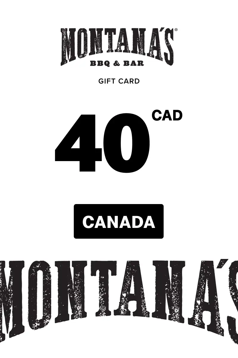 Montana's 40 CAD Gift Card (Canada) - Digital Key
