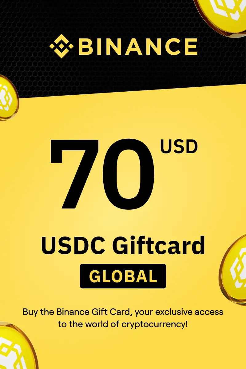 Binance (USDC) 70 USD Gift Card (Global) - Digital Key