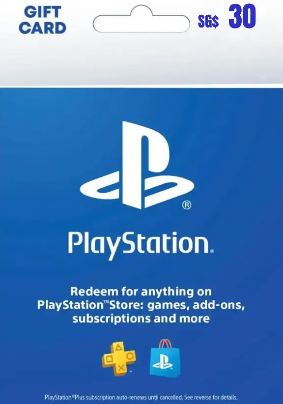 

PlayStation Store $30 SGD Gift Card (SG) - Digital Code