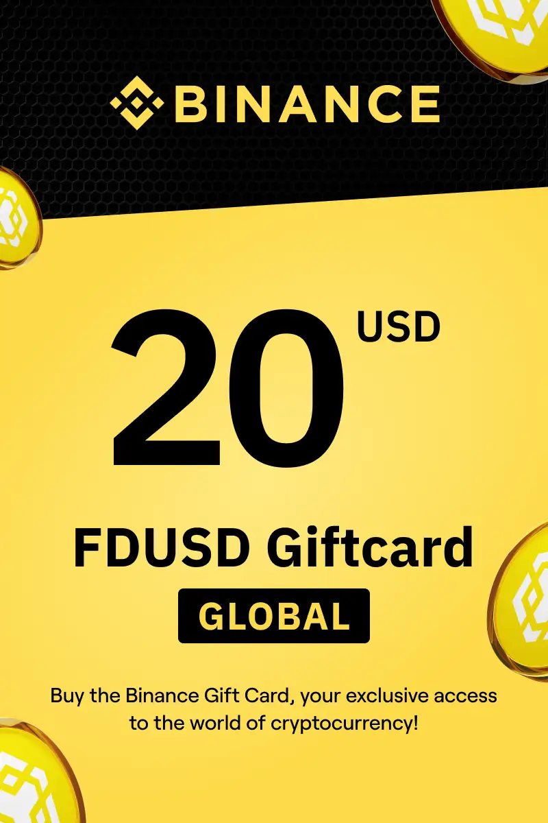 Binance (FDUSD) 20 USD Gift Card (Global) - Digital Key