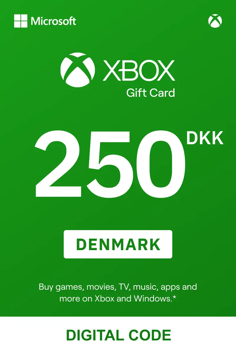 Xbox 250 DKK Gift Card (Denmark) - Digital Key