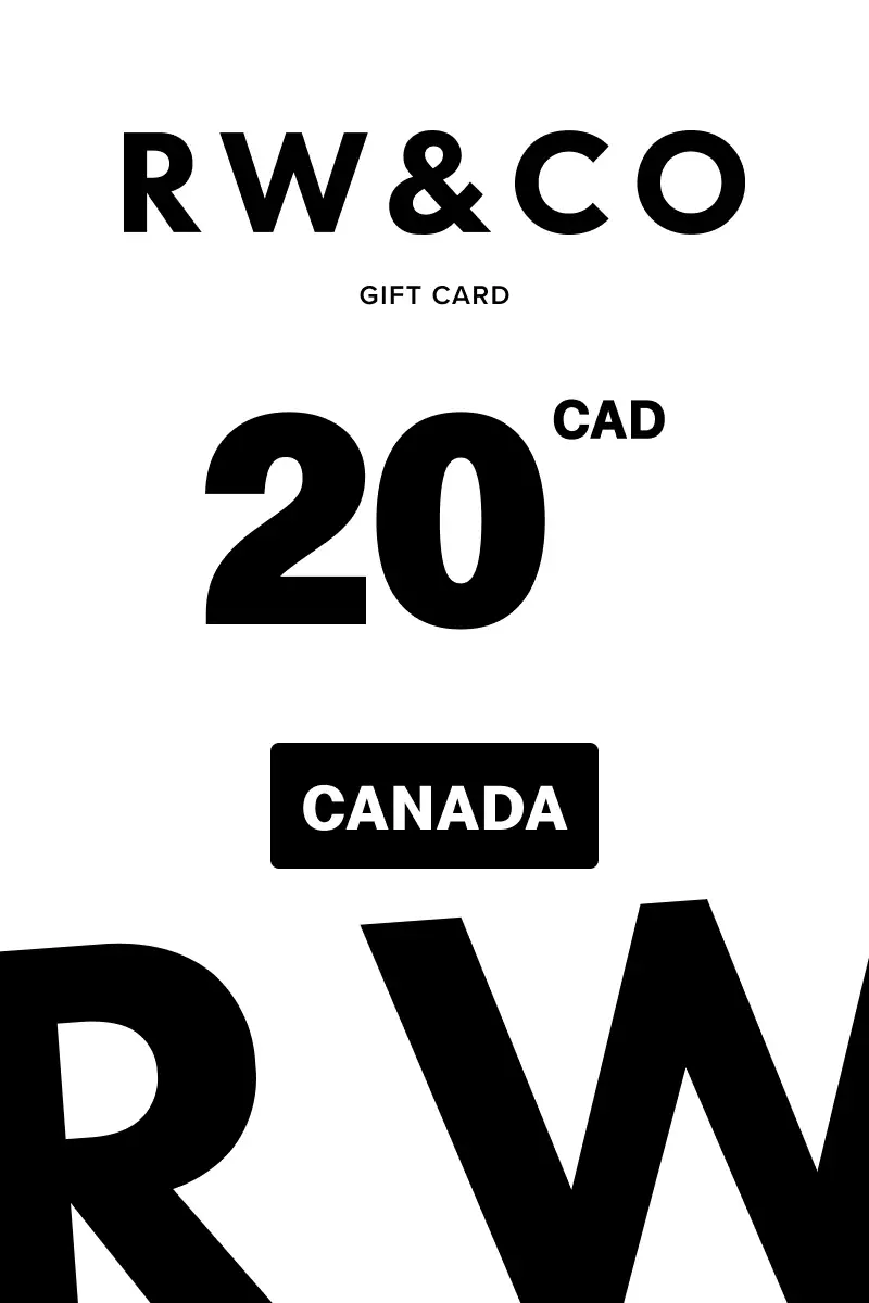 RW and Co 20 CAD Gift Card (Canada) - Digital Key