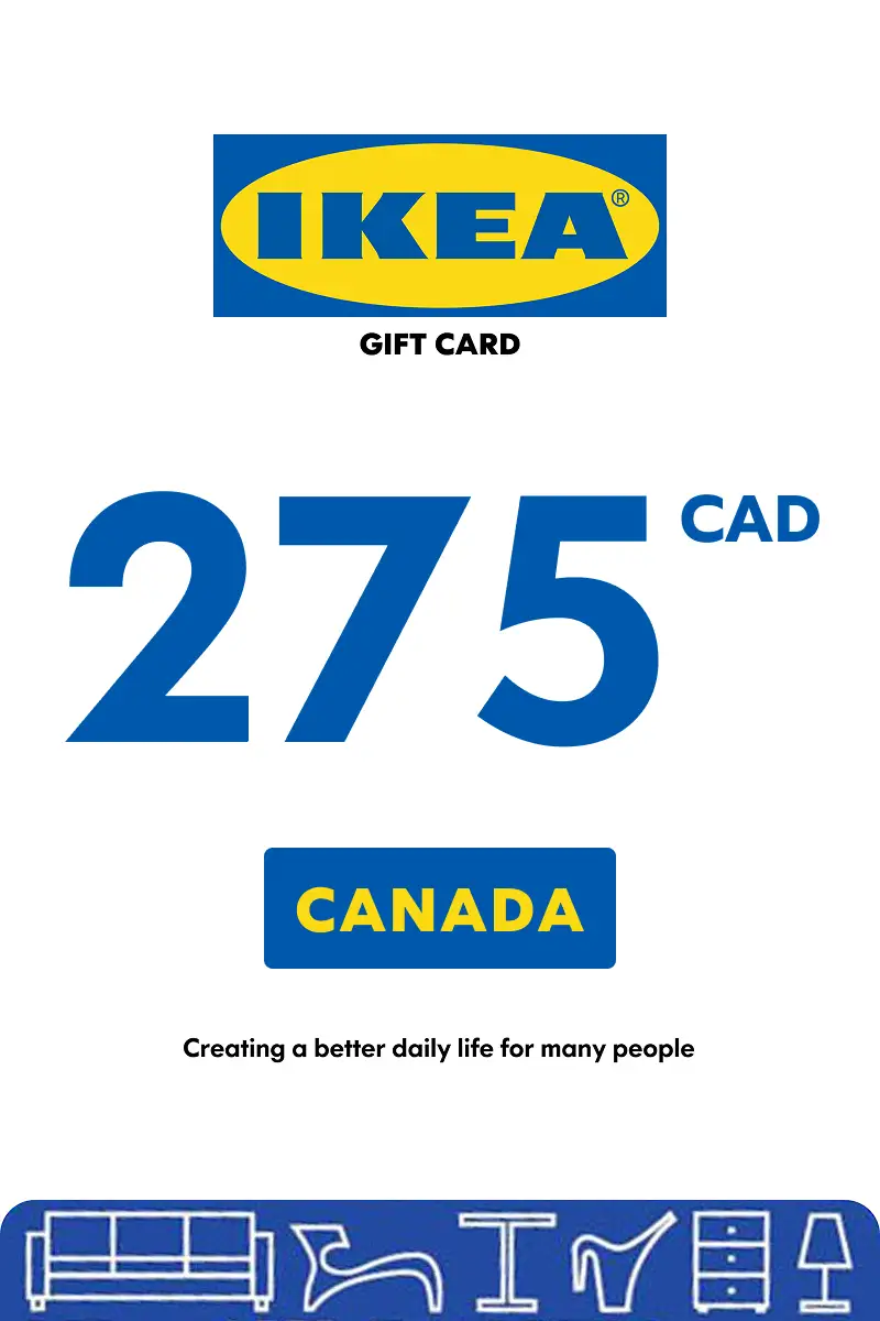IKEA 275 CAD Gift Card (Canada) - Digital Key