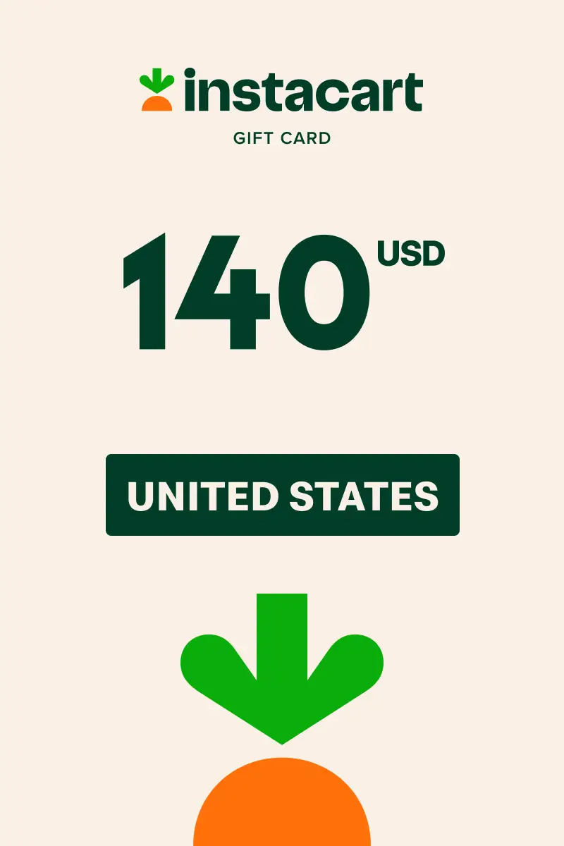 Instacart 140 USD Gift Card (United States) - Digital Key