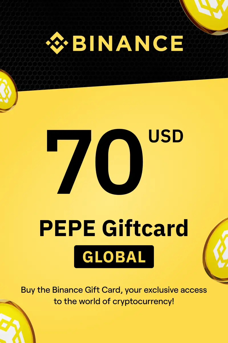 Binance (PEPE) 70 USD Gift Card (Global) - Digital Key