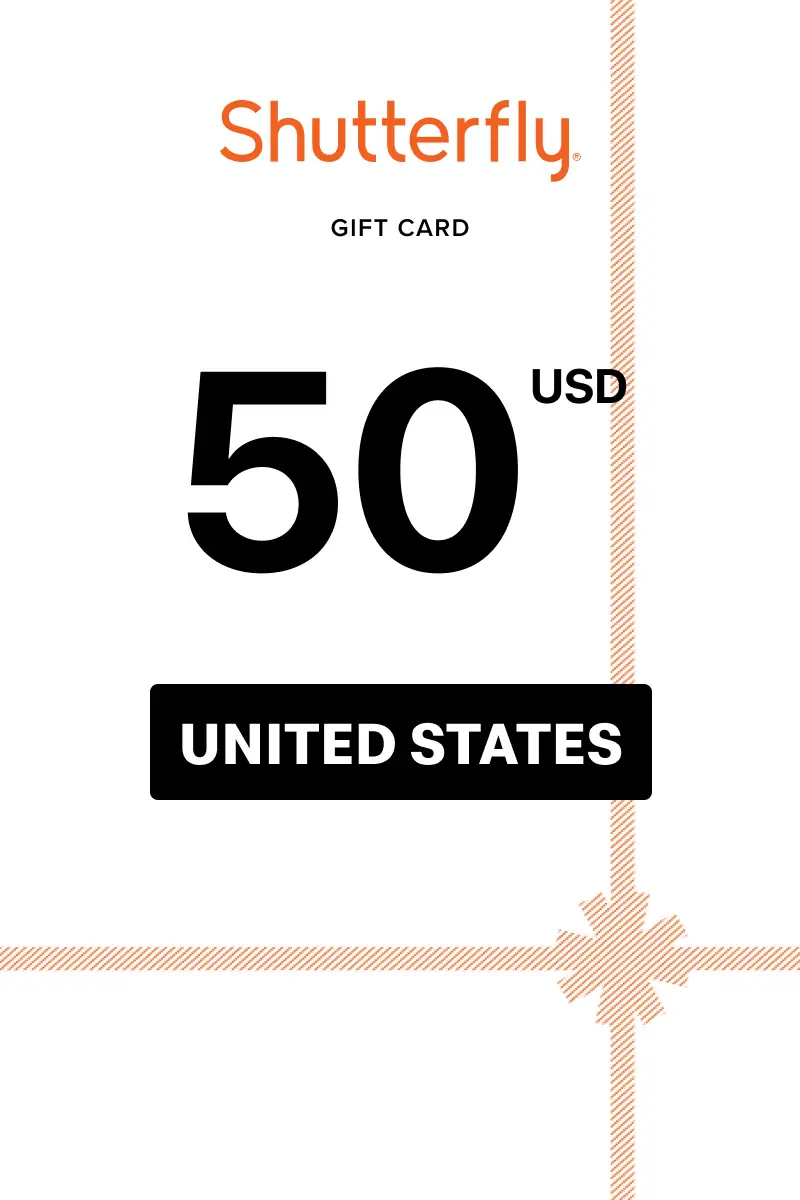 Shutterfly 50 USD Gift Card (United States) - Digital Key