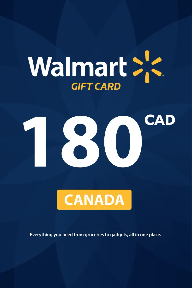 Walmart 180 CAD Gift Card (Canada) - Digital Key