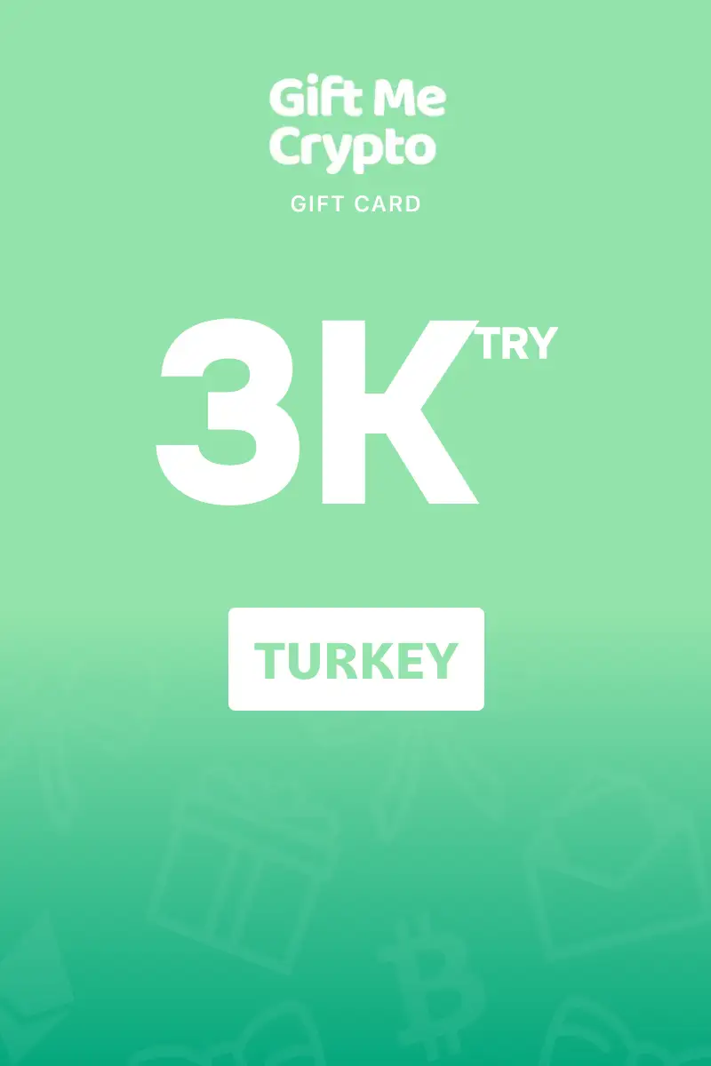 Gift Me Crypto 3000 TRY Gift Card (Turkey) - Digital Key