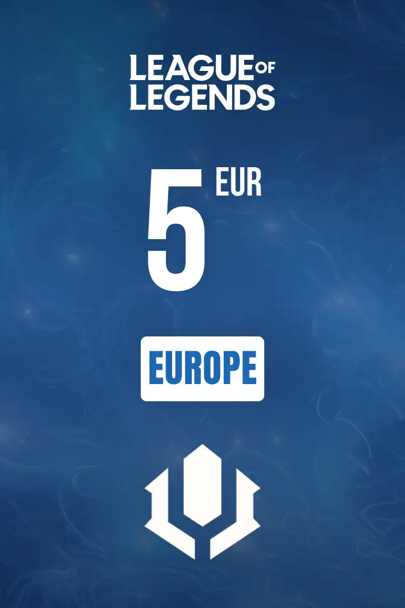 League of legends 5 EUR Gift Card (Europe) - Digital Key