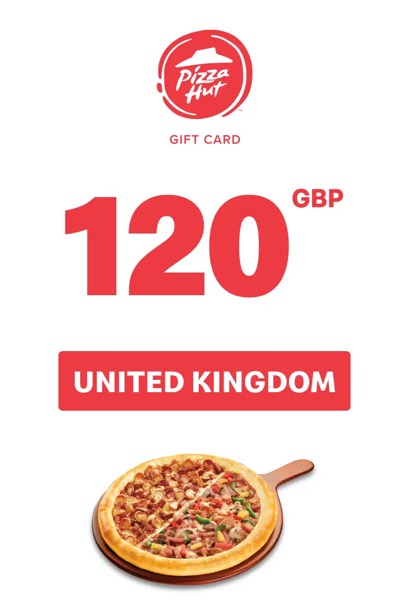 Pizza Hut 120 GBP Gift Card (United Kingdom) - Digital Key