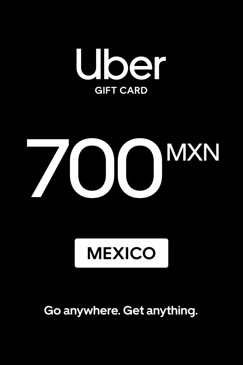 Uber 700 MXN Gift Card (Mexico) - Digital Key