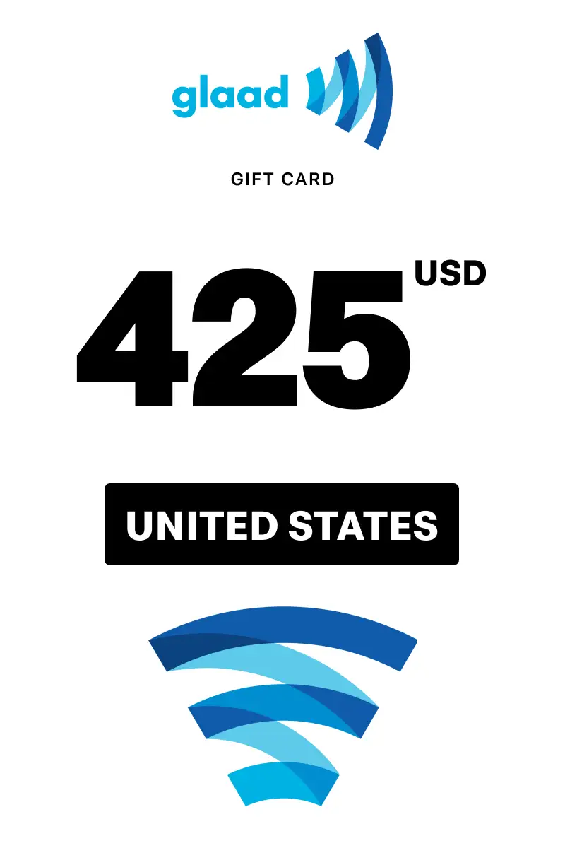 GLAAD 425 USD Gift Card (United States) - Digital Key
