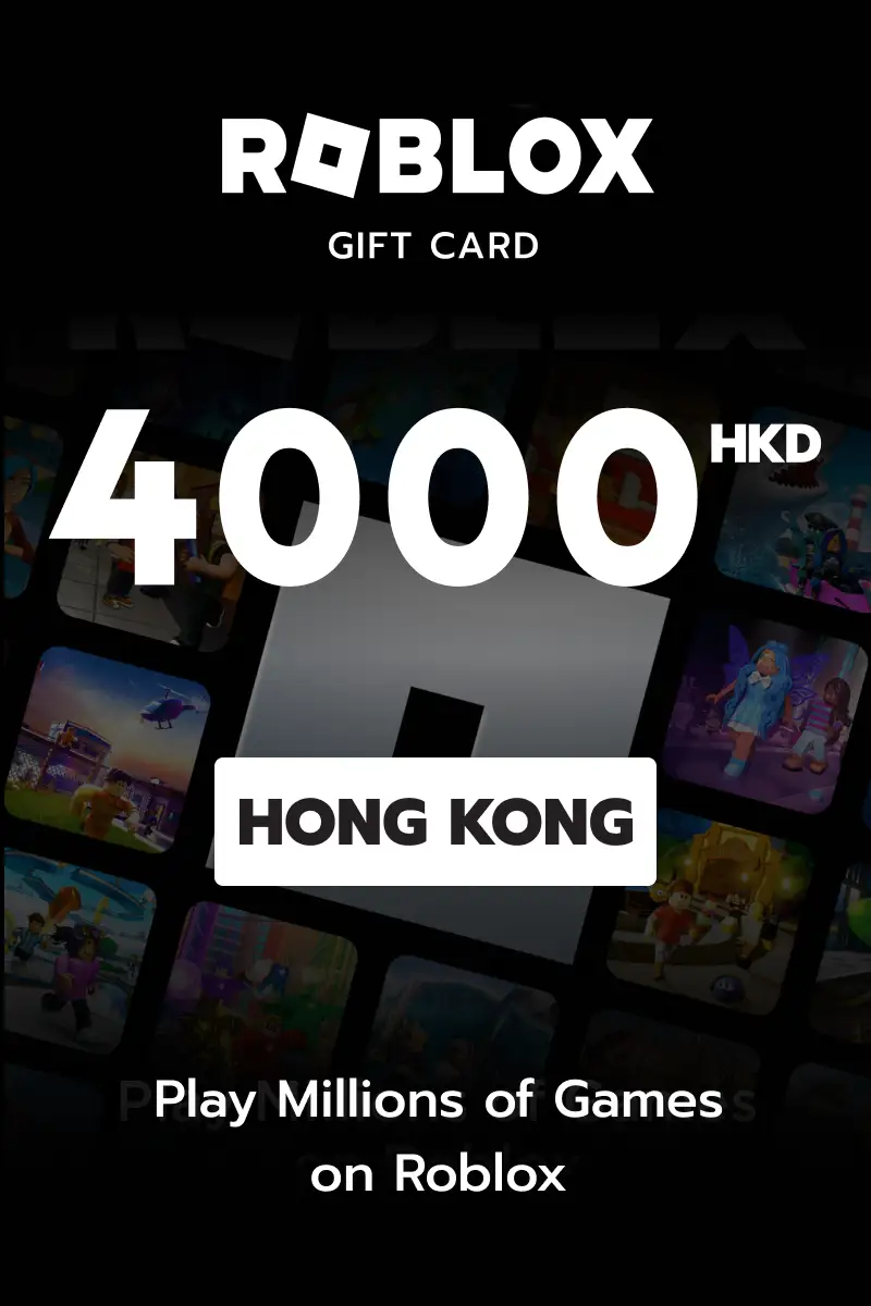 Roblox 4000 HKD Gift Card (Hong Kong) - Digital Key