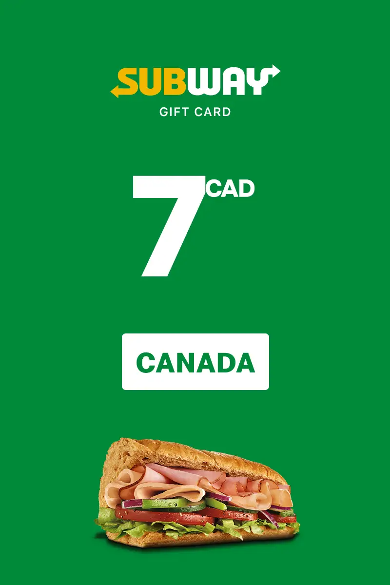 Subway 7 CAD Gift Card (Canada) - Digital Key