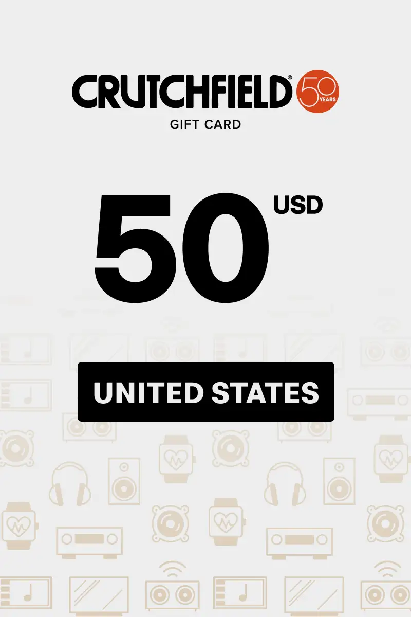 Crutchfield 50 USD Gift Card (United States) - Digital Key