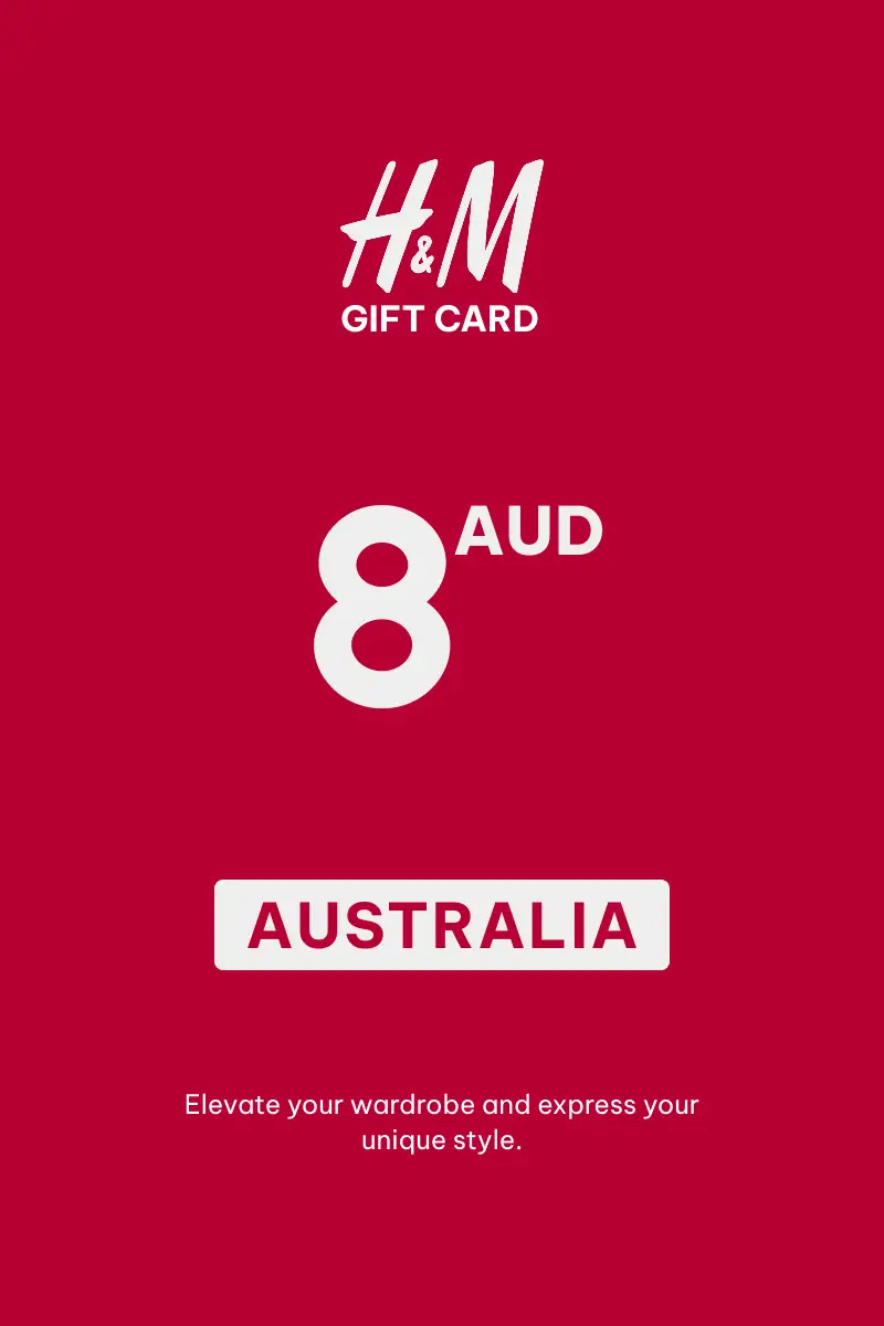 HandM 8 AUD Gift Card (Australia) - Digital Key