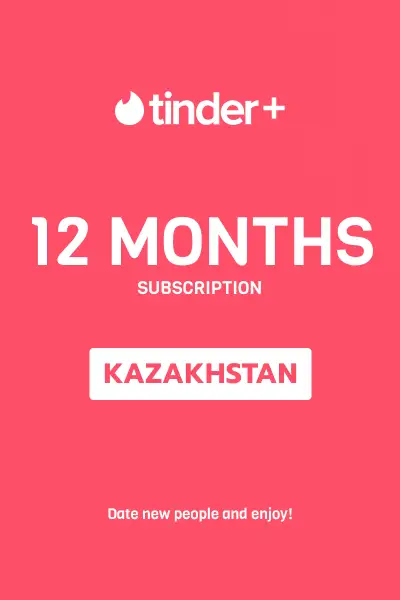 Tinder Plus - 12 Months Subscription (Kazakhstan) - Digital Key