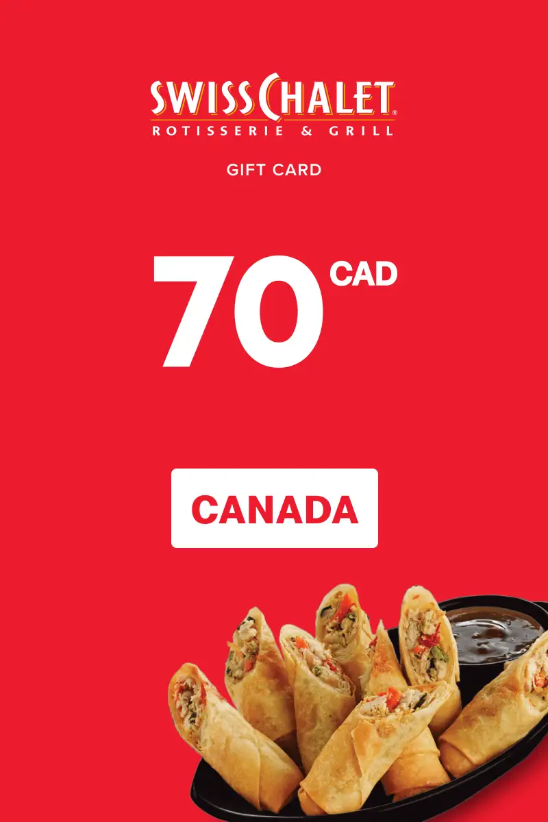 Swiss Chalet 70 CAD Gift Card (Canada) - Digital Key