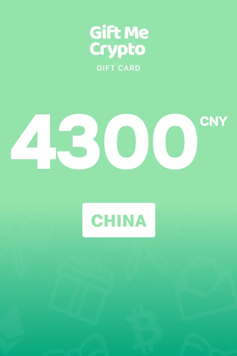 Gift Me Crypto 4300 CNY Gift Card (China) - Digital Key