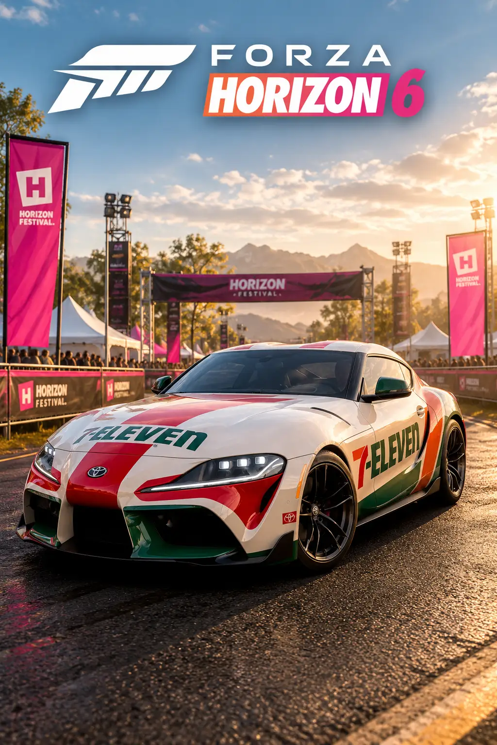 Forza Horizon 6 - Exclusive 2020 Toyota GR Supra 7 Eleven Edition Car DLC (Global) (PC / Xbox Series X|S) - Xbox Live - Digital Key