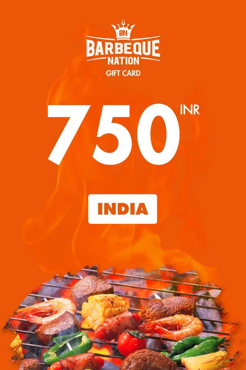 Barbeque Nation 750 INR Gift Card (India) - Digital Key