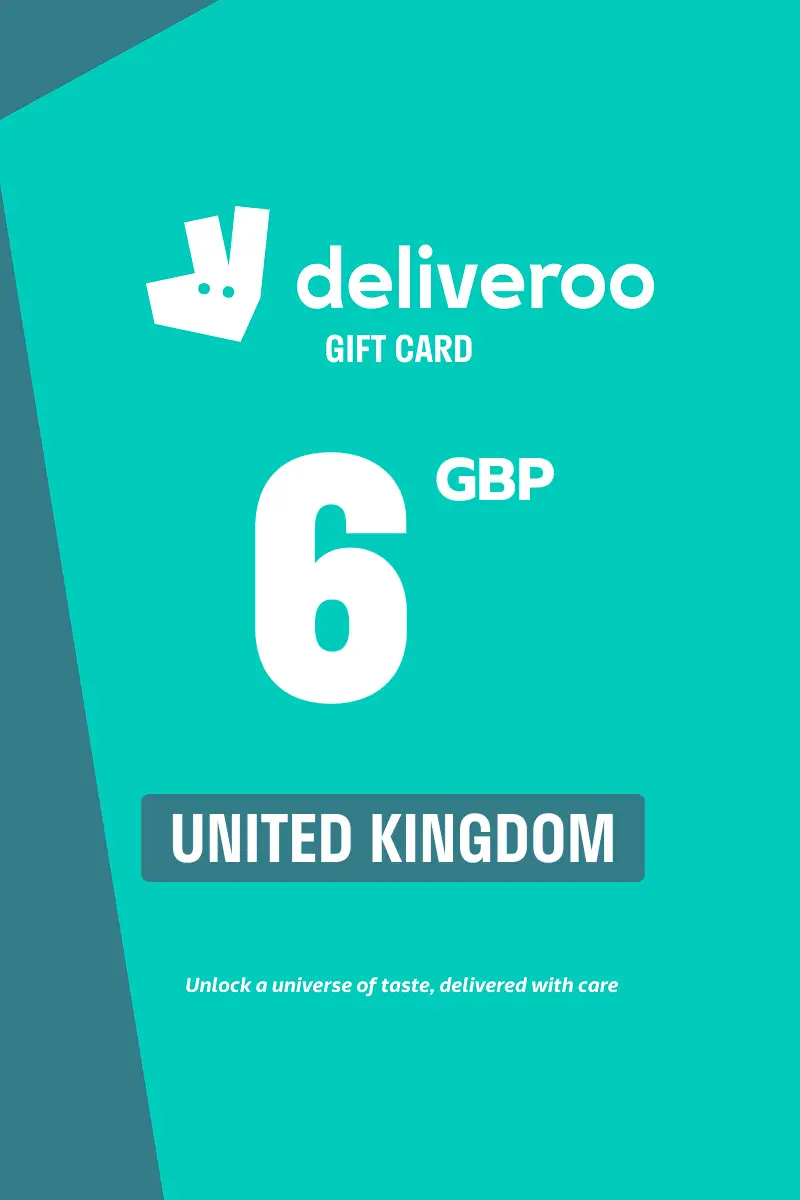 Deliveroo 6 GBP Gift Card (United Kingdom) - Digital Key