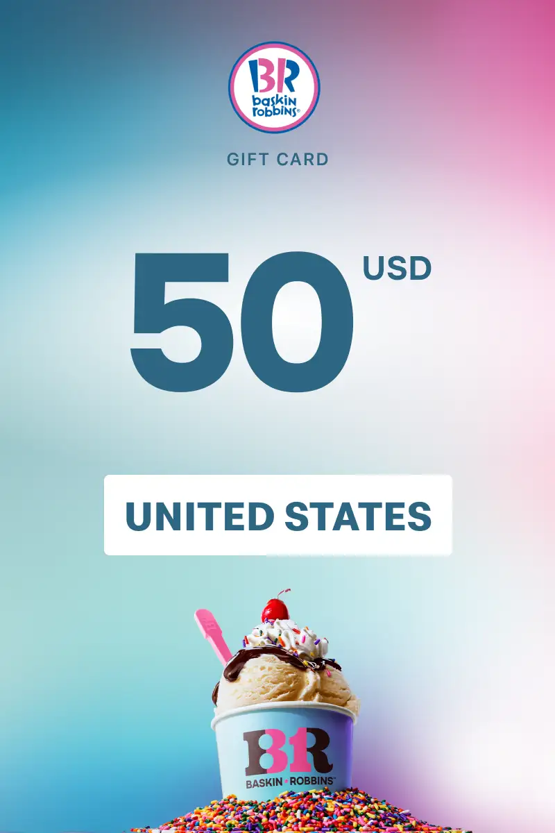 Baskin Robbins 50 USD Gift Card (United States) - Digital Key
