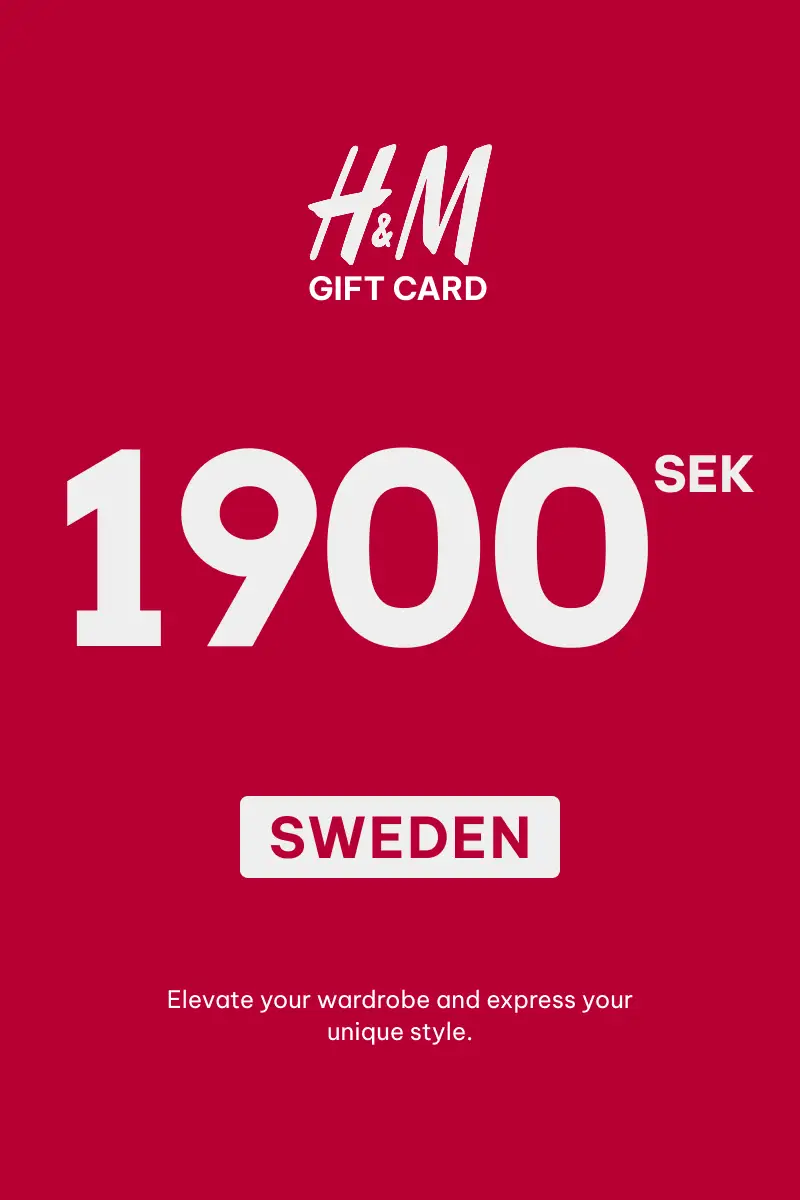 HandM 1900 SEK Gift Card (Sweden) - Digital Key