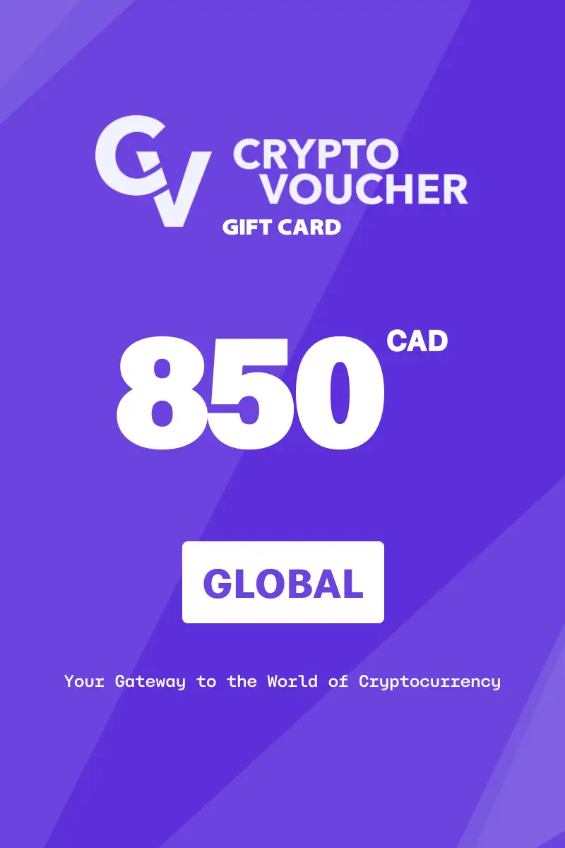 Crypto Voucher 850 CAD Gift Card (Global) - Digital Key