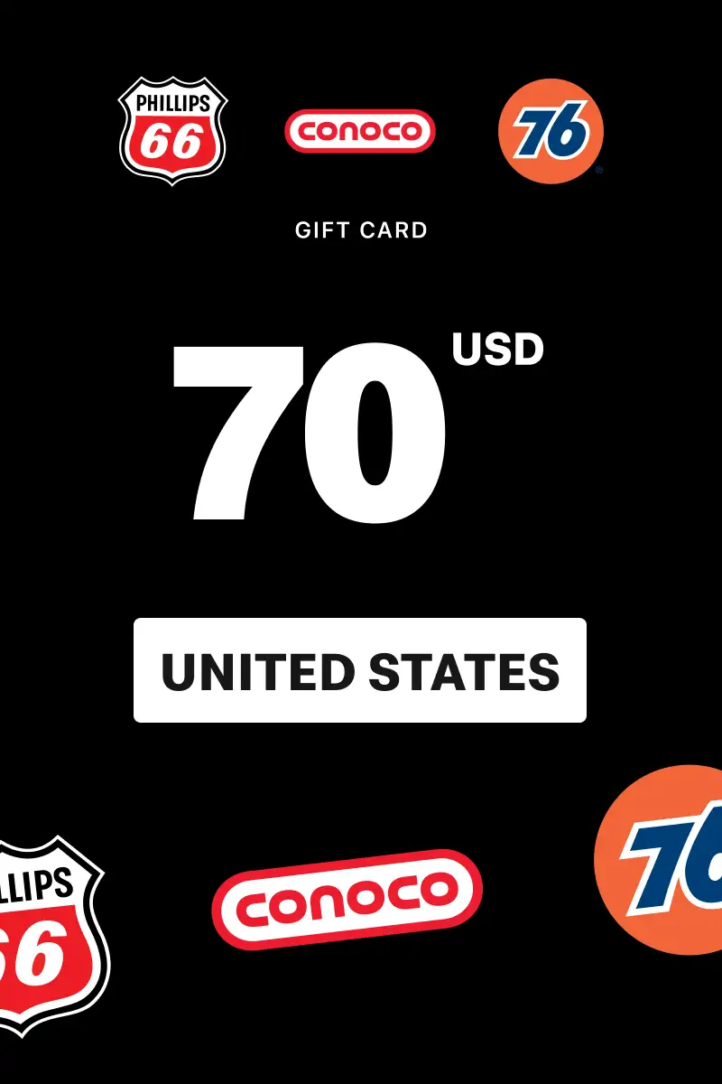 Phillips 66 - Conoco - 76 70 USD Gift Card (United States) - Digital Key