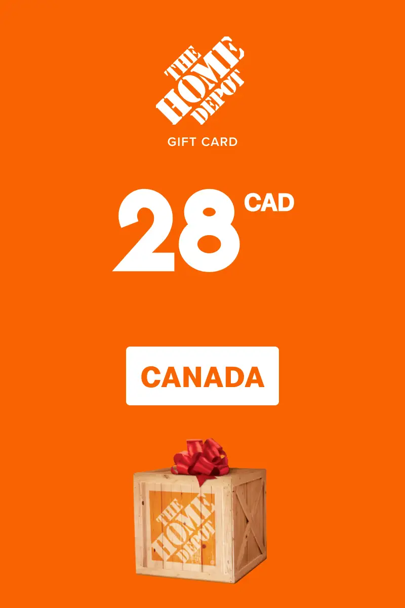 Home Depot 28 CAD Gift Card (Canada) - Digital Key