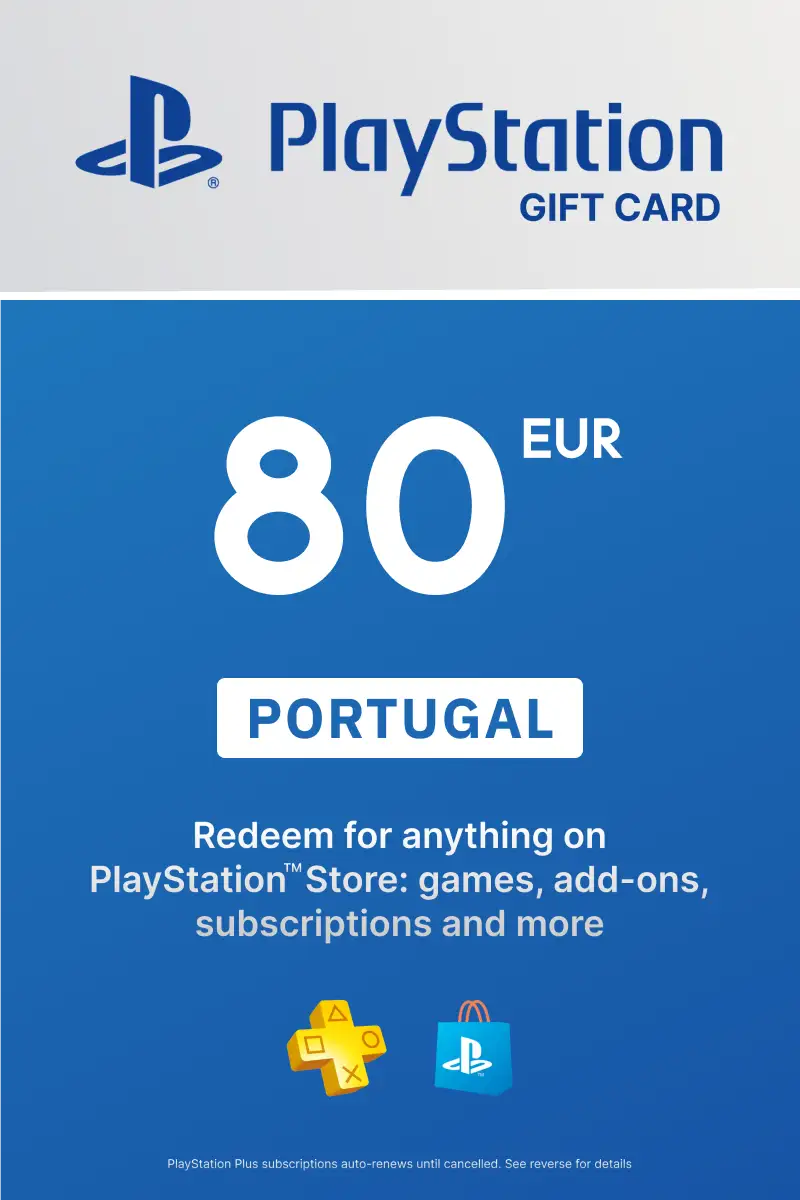 PlayStation Store 80 EUR Gift Card (Portugal) - Digital Key