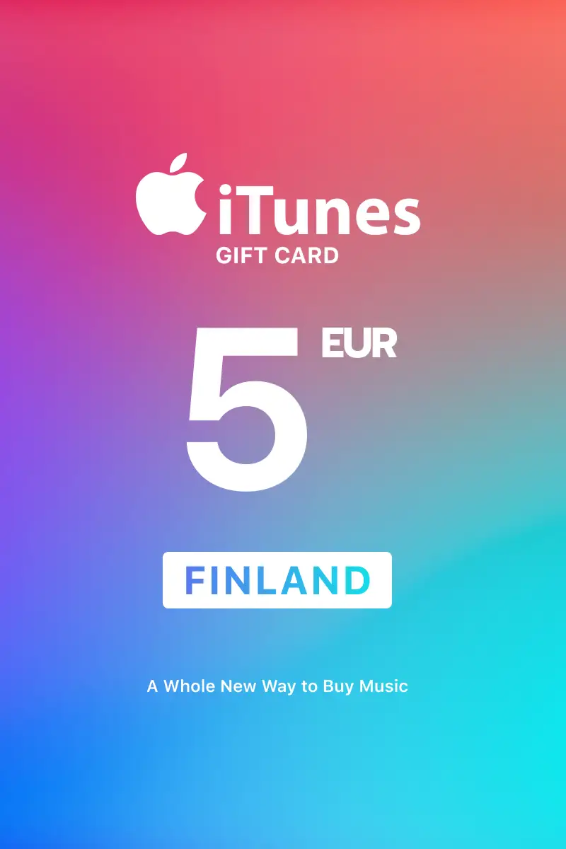 Apple iTunes 5 EUR Gift Card (Finland) - Digital Key