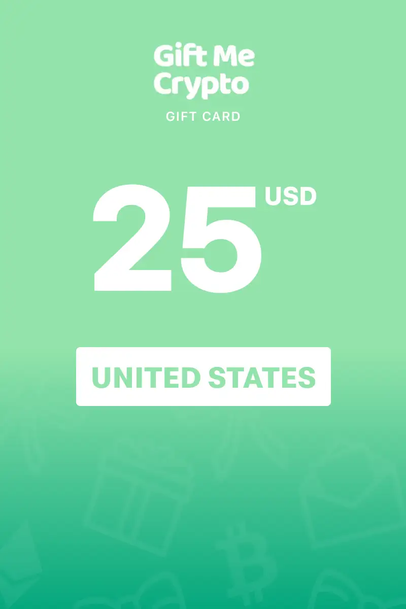Gift Me Crypto 25 USD Gift Card (United States) - Digital Key