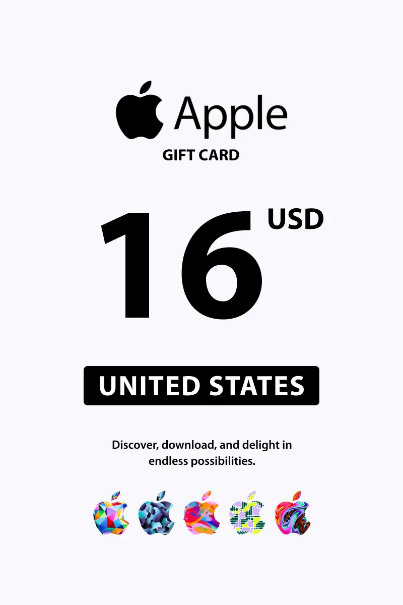 Apple 16 USD Gift Card (United States) - Digital Key