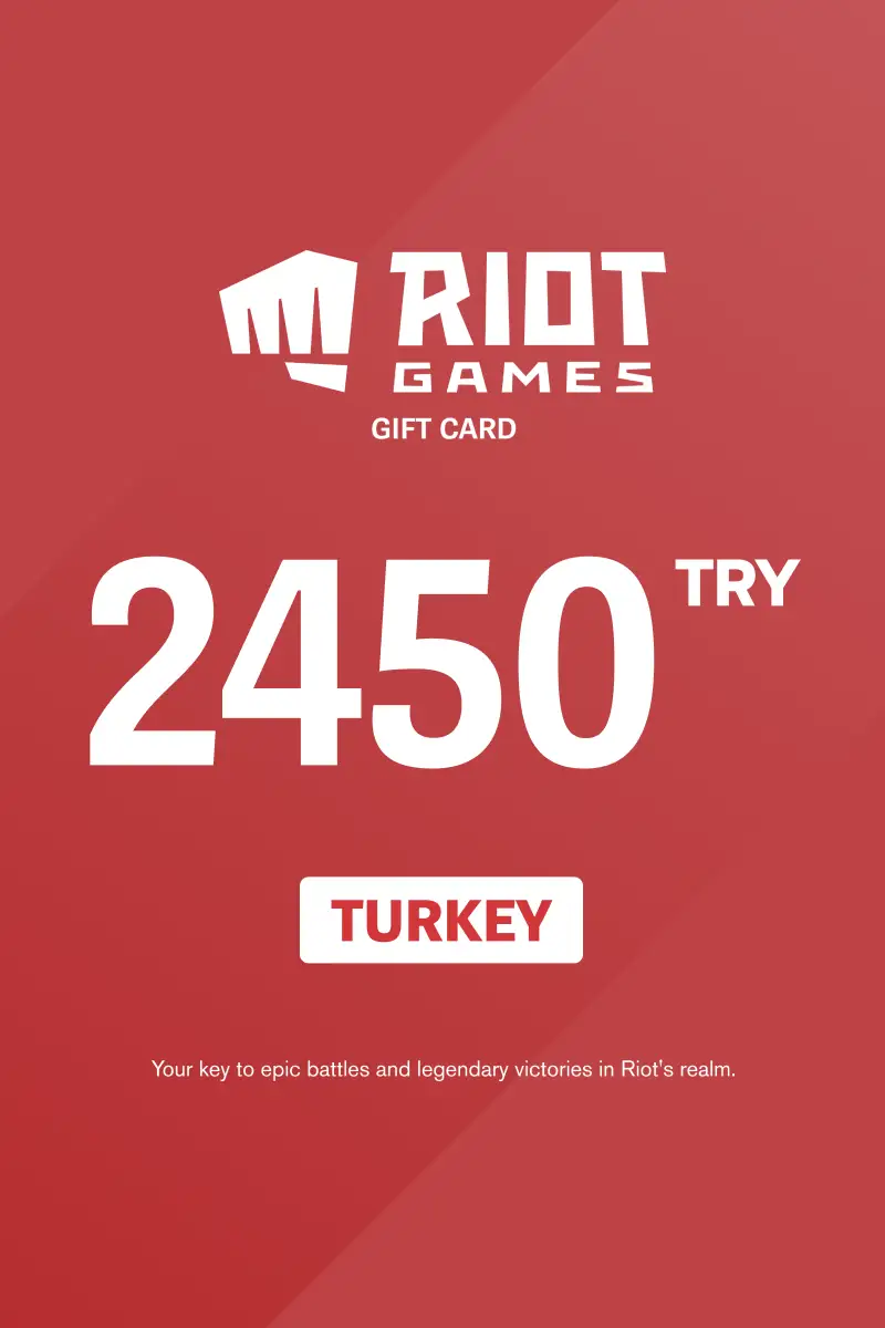 Riot Access 2450 TRY Gift Card (Turkey) - Digital Key
