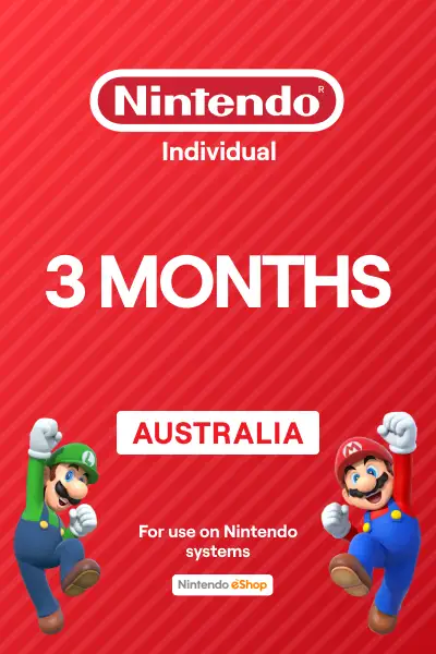 Nintendo Switch Online 3 Months Individual Membership (Australia) - Digital Key