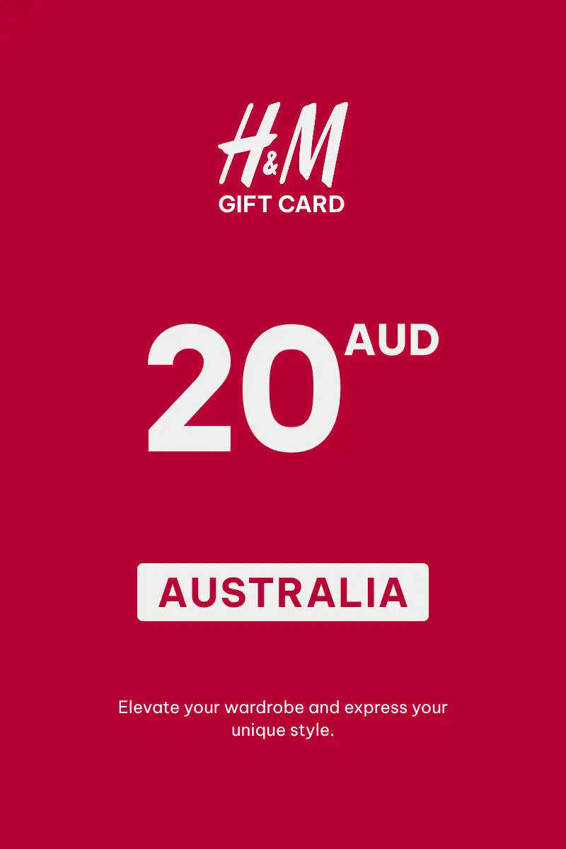 HandM 20 AUD Gift Card (Australia) - Digital Key