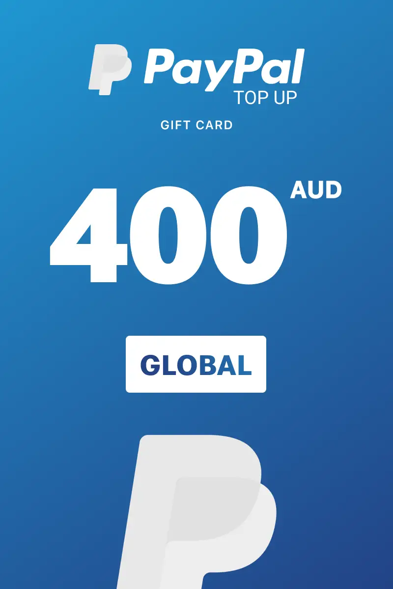 PayPal Instant Top Up 400 AUD Gift Card (Global) - Digital Key