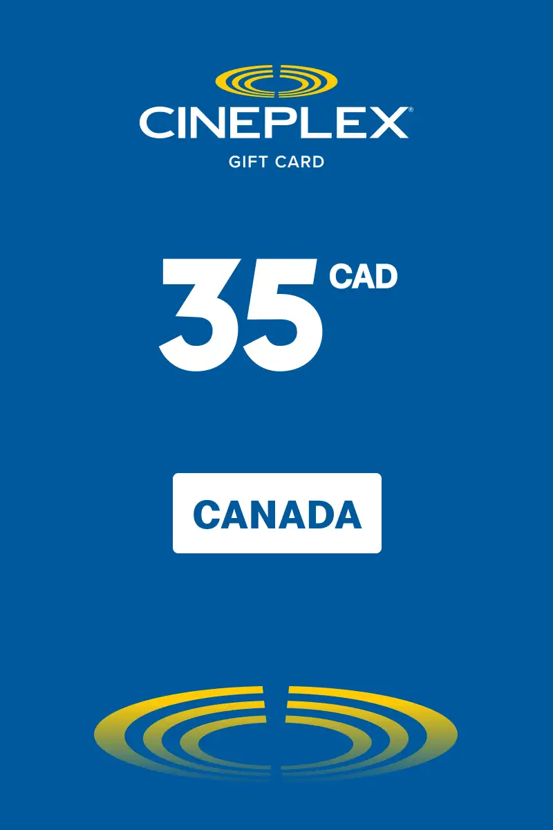 Cineplex 35 CAD Gift Card (Canada) - Digital Key